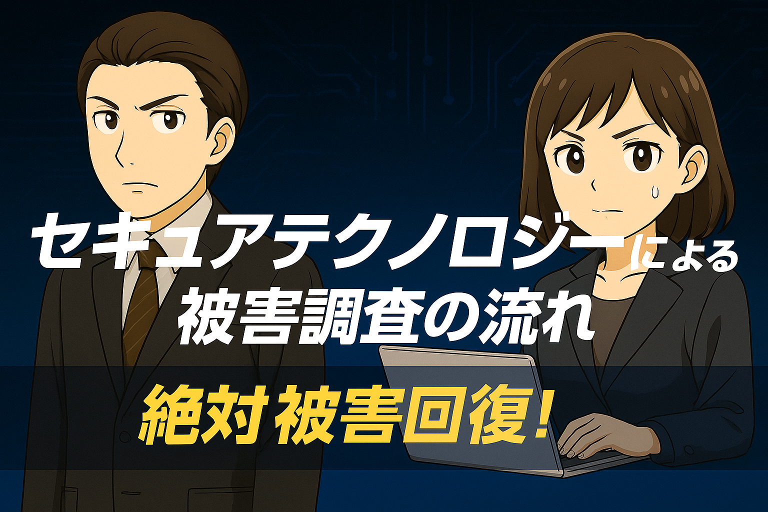 セキュアテクノロジーによる調査の流れ