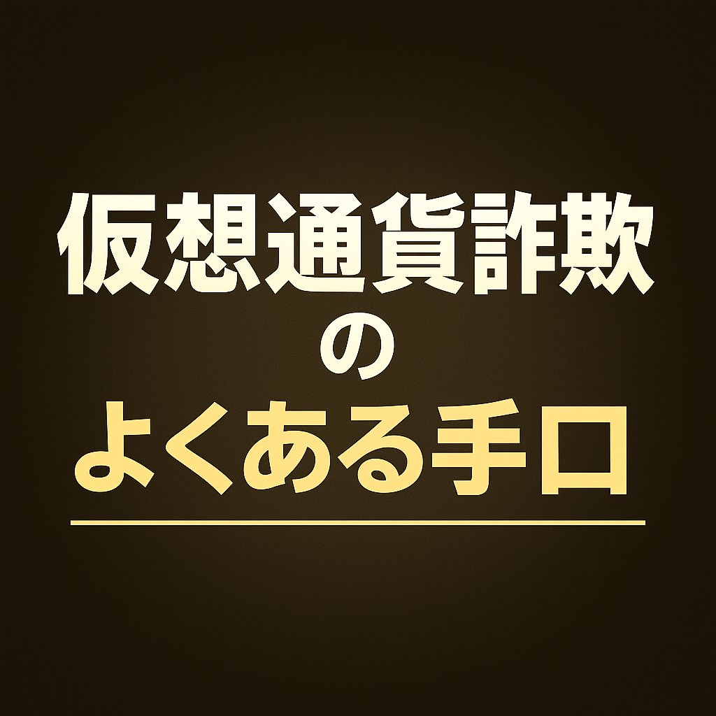 仮想通貨詐欺のよくある手口